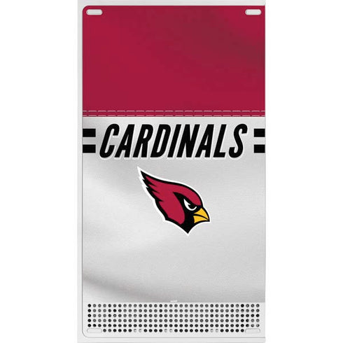 NFL Arizona Cardinals White Striped Xbox Series S Console Skin